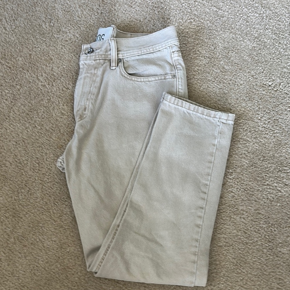 BDG Cream and Tan Denim Pants